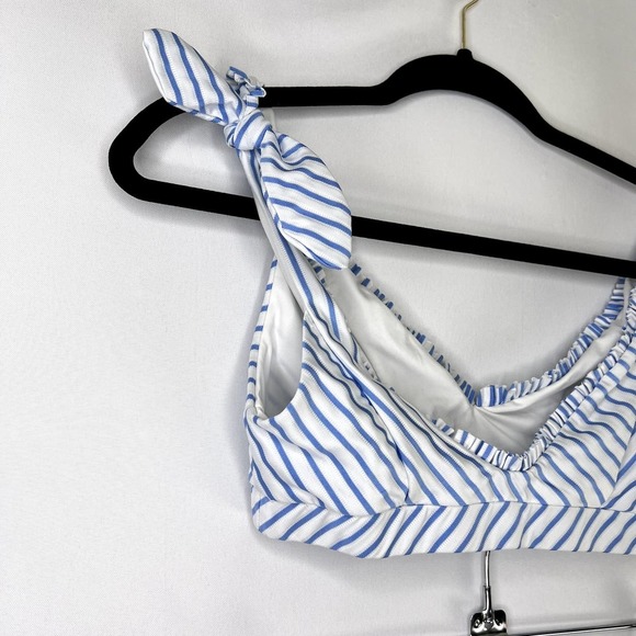 Tularosa Blue and White Striped One Piece Swimsuit - Picture 10 of 12